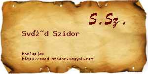 Svéd Szidor névjegykártya